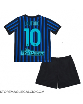 Inter Milan Lautaro Martinez #10 Maglia Gara Casa Repliche 2025-26 Bambino